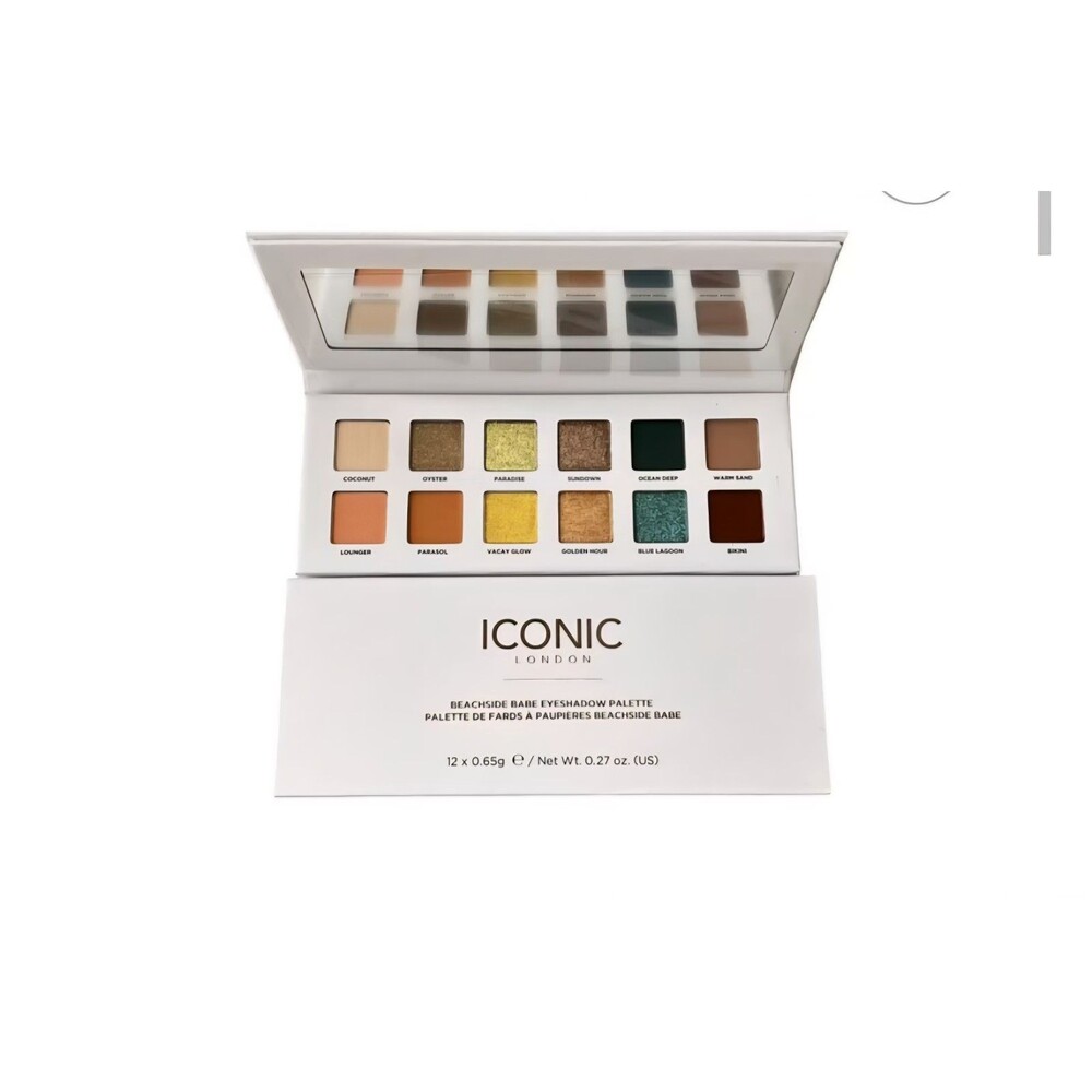 ICONIC London Beachside Babe Eyeshadow Palette Shimmer Matte High Pigment Makeup